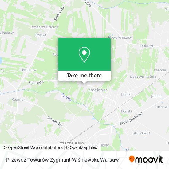 Przewóz Towarów Zygmunt Wiśniewski map