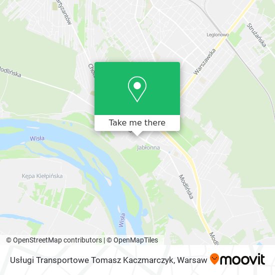 Карта Usługi Transportowe Tomasz Kaczmarczyk