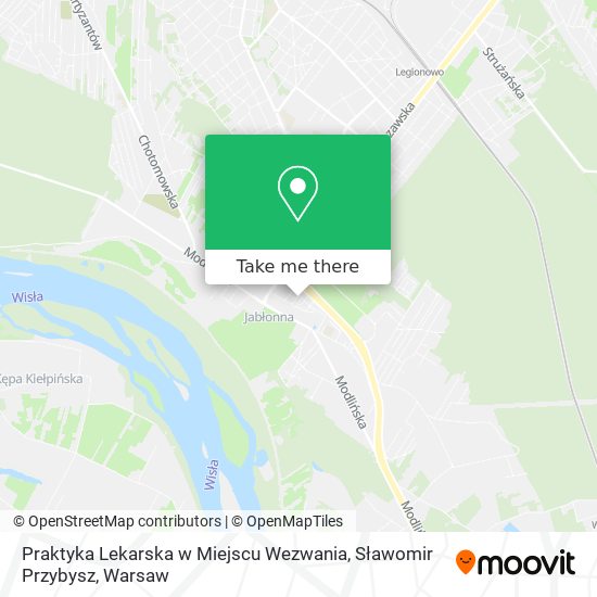 Praktyka Lekarska w Miejscu Wezwania, Sławomir Przybysz map