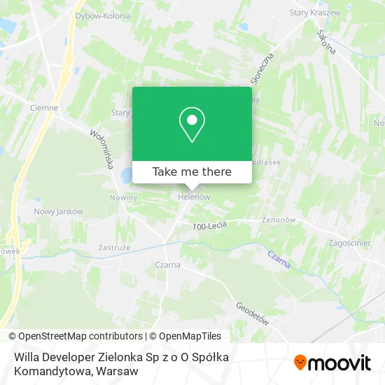 Willa Developer Zielonka Sp z o O Spółka Komandytowa map