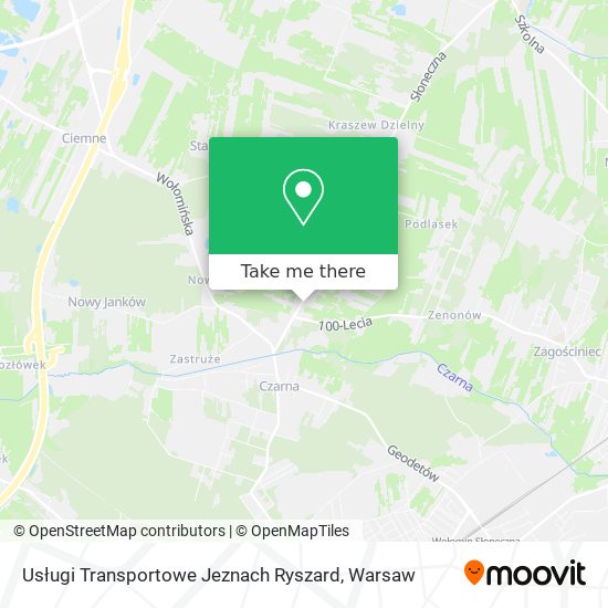 Usługi Transportowe Jeznach Ryszard map