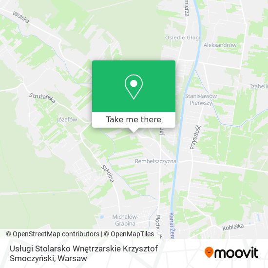 Usługi Stolarsko Wnętrzarskie Krzysztof Smoczyński map