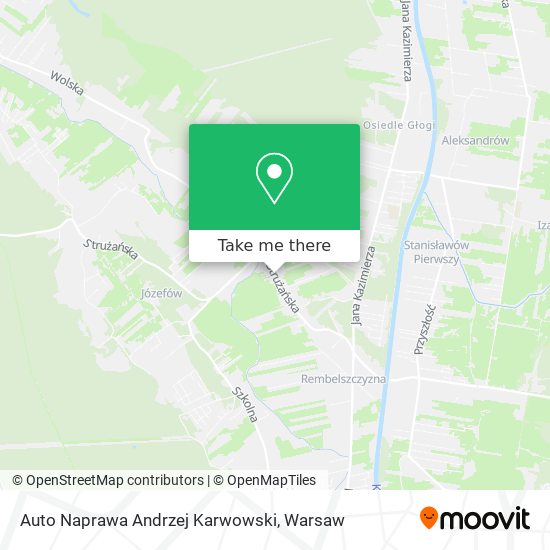 Auto Naprawa Andrzej Karwowski map