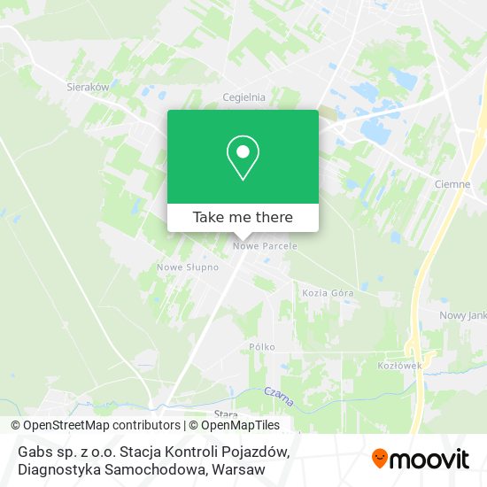 Gabs sp. z o.o. Stacja Kontroli Pojazdów, Diagnostyka Samochodowa map