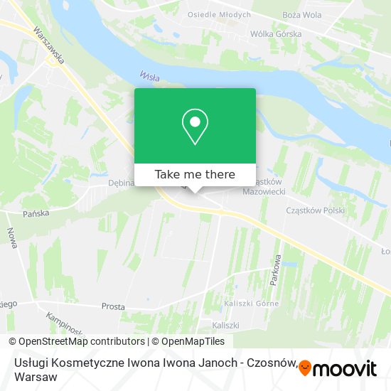 Usługi Kosmetyczne Iwona Iwona Janoch - Czosnów map