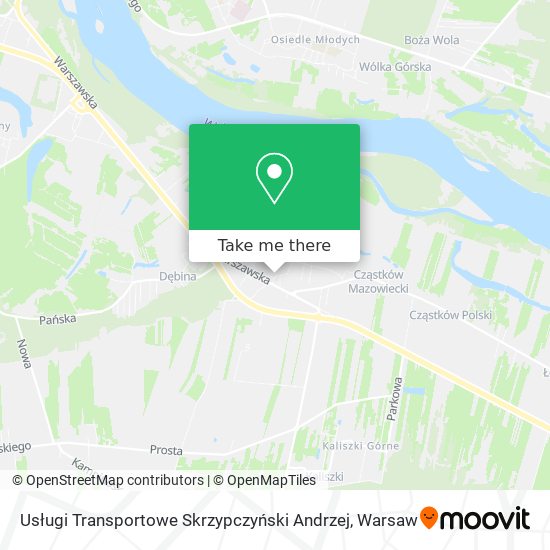 Usługi Transportowe Skrzypczyński Andrzej map