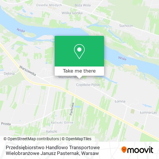 Przedsiębiorstwo Handlowo Transportowe Wielobranżowe Janusz Pasternak map