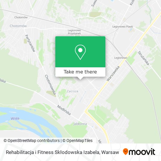 Rehabilitacja i Fitness Skłodowska Izabela map