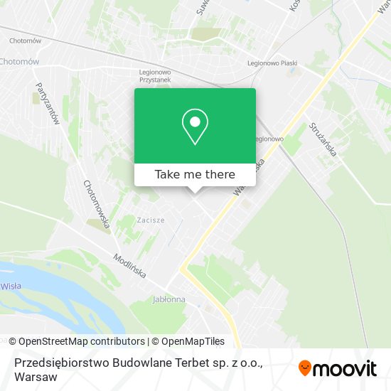 Przedsiębiorstwo Budowlane Terbet sp. z o.o. map