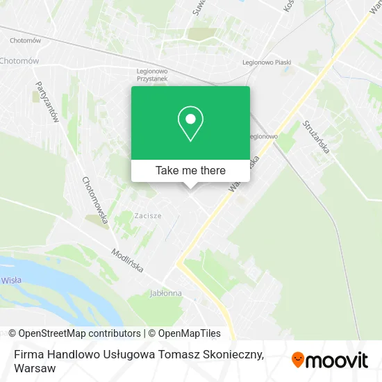 Карта Firma Handlowo Usługowa Tomasz Skonieczny