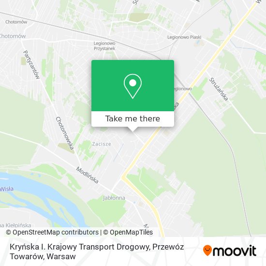 Kryńska I. Krajowy Transport Drogowy, Przewóz Towarów map