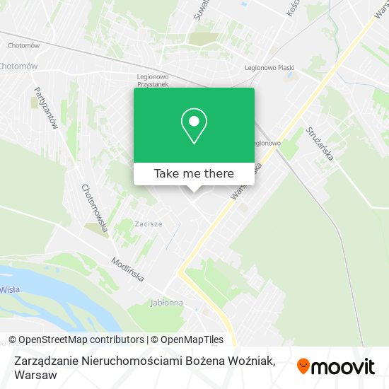 Zarządzanie Nieruchomościami Bożena Woźniak map