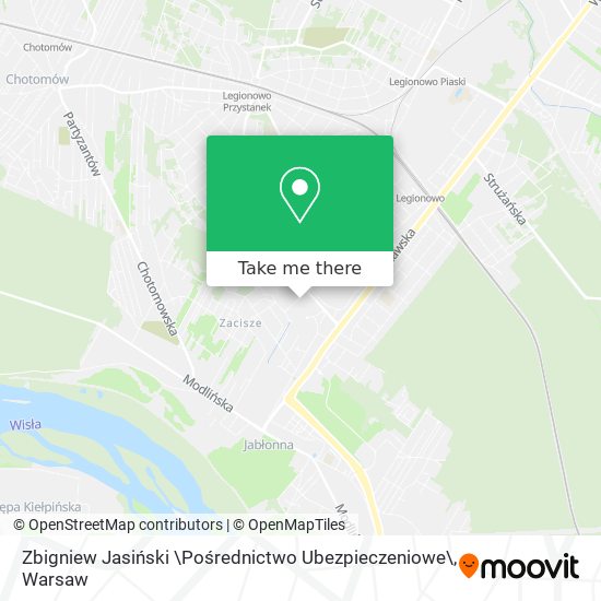 Zbigniew Jasiński \Pośrednictwo Ubezpieczeniowe\ map