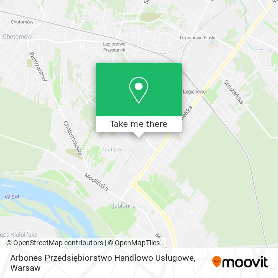 Arbones Przedsiębiorstwo Handlowo Usługowe map