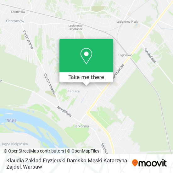 Klaudia Zakład Fryzjerski Damsko Męski Katarzyna Zajdel map