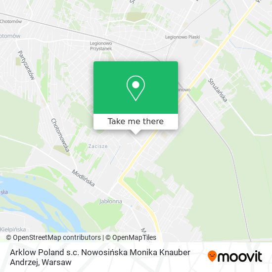 Arklow Poland s.c. Nowosińska Monika Knauber Andrzej map