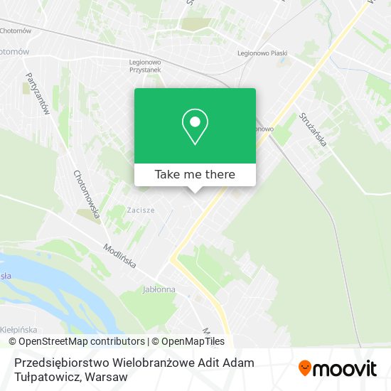 Przedsiębiorstwo Wielobranżowe Adit Adam Tułpatowicz map