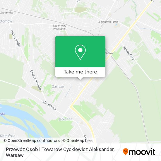 Przewóz Osób i Towarów Cyckiewicz Aleksander map