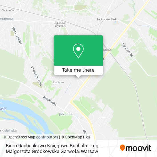 Biuro Rachunkowo Księgowe Buchalter mgr Małgorzata Gródkowska Garwoła map