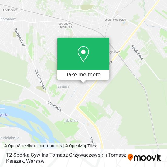 T2 Spółka Cywilna Tomasz Grzywaczewski i Tomasz Ksiazek map