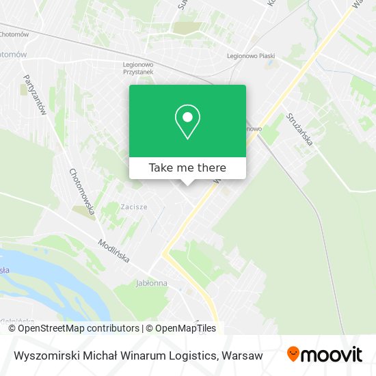 Карта Wyszomirski Michał Winarum Logistics