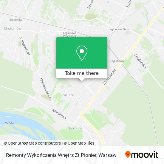 Remonty Wykończenia Wnętrz Zt Pionier map