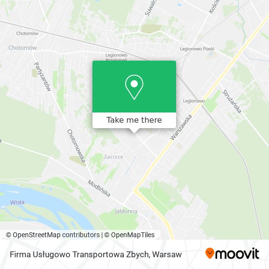 Карта Firma Usługowo Transportowa Zbych