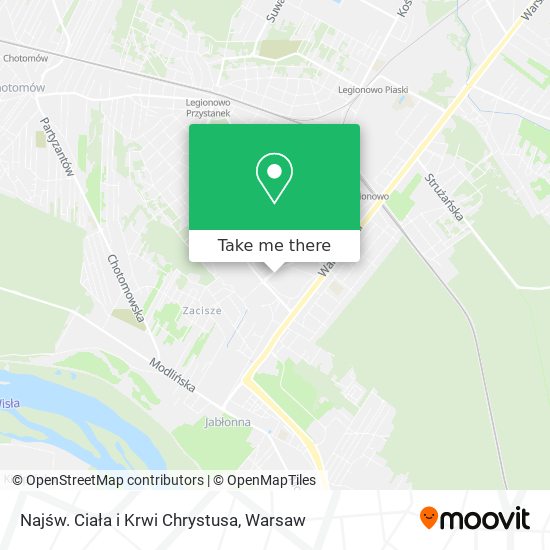 Najśw. Ciała i Krwi Chrystusa map