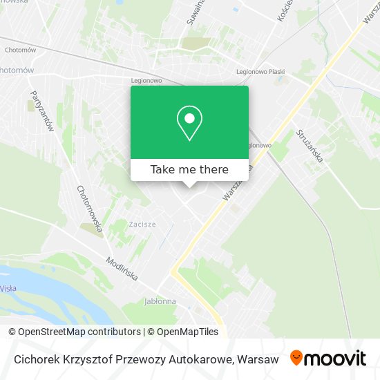 Cichorek Krzysztof Przewozy Autokarowe map