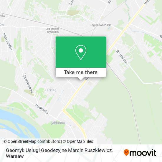 Geomyk Usługi Geodezyjne Marcin Ruszkiewicz map