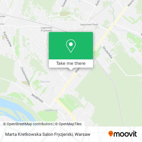 Marta Kretkowska Salon Fryzjerski map