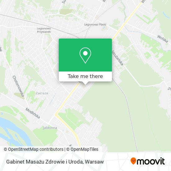 Gabinet Masażu Zdrowie i Uroda map