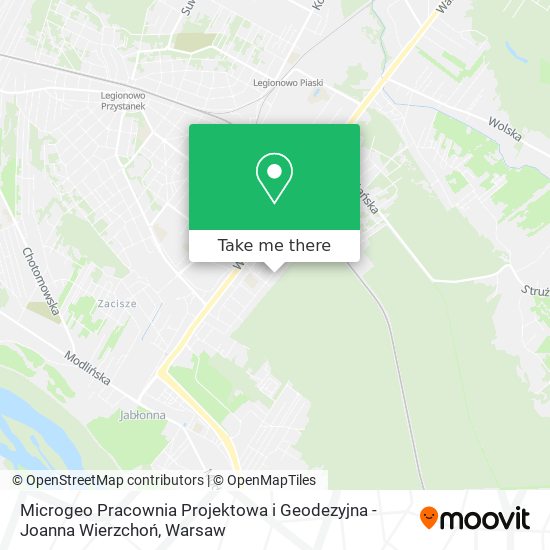 Microgeo Pracownia Projektowa i Geodezyjna - Joanna Wierzchoń map