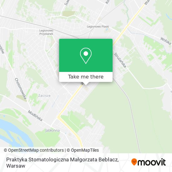 Praktyka Stomatologiczna Małgorzata Bebłacz map