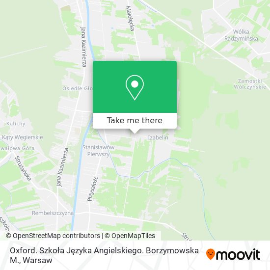 Oxford. Szkoła Języka Angielskiego. Borzymowska M. map