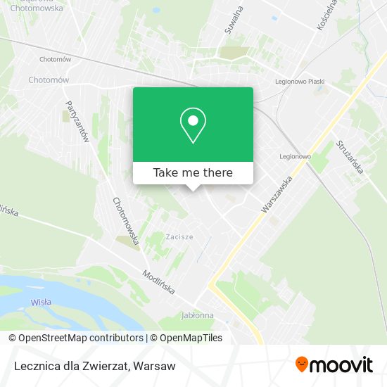 Lecznica dla Zwierzat map