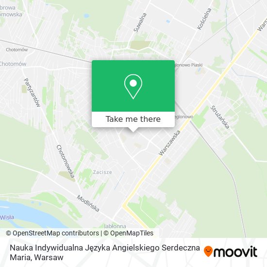 Nauka Indywidualna Języka Angielskiego Serdeczna Maria map