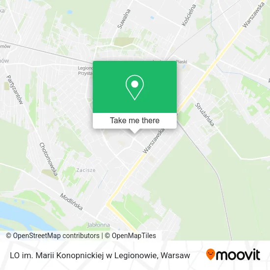 Карта LO im. Marii Konopnickiej w Legionowie