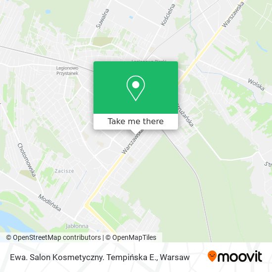 Ewa. Salon Kosmetyczny. Tempińska E. map