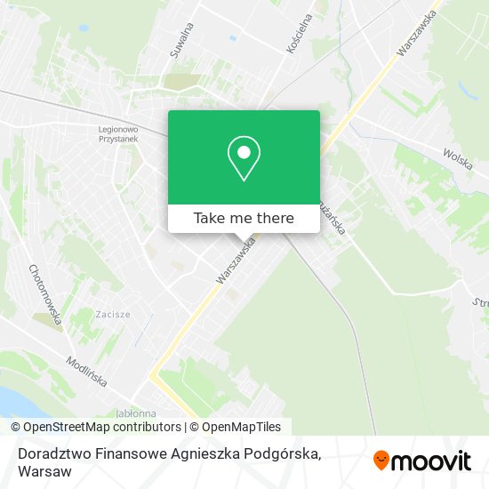 Doradztwo Finansowe Agnieszka Podgórska map