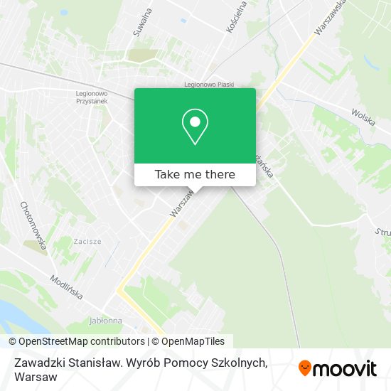 Zawadzki Stanisław. Wyrób Pomocy Szkolnych map