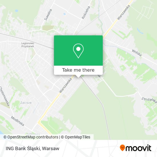 ING Bank Śląski map