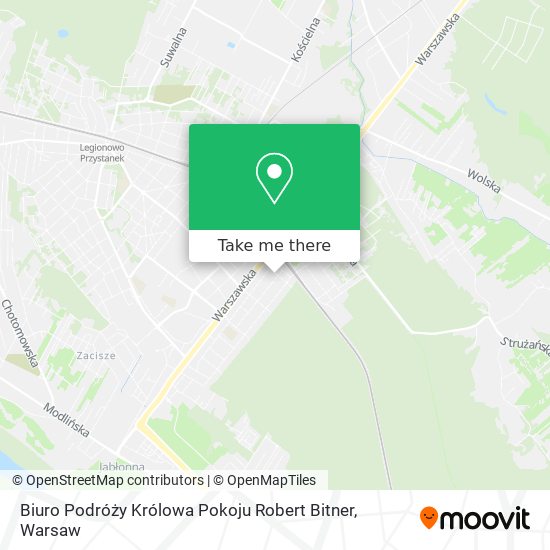 Biuro Podróży Królowa Pokoju Robert Bitner map