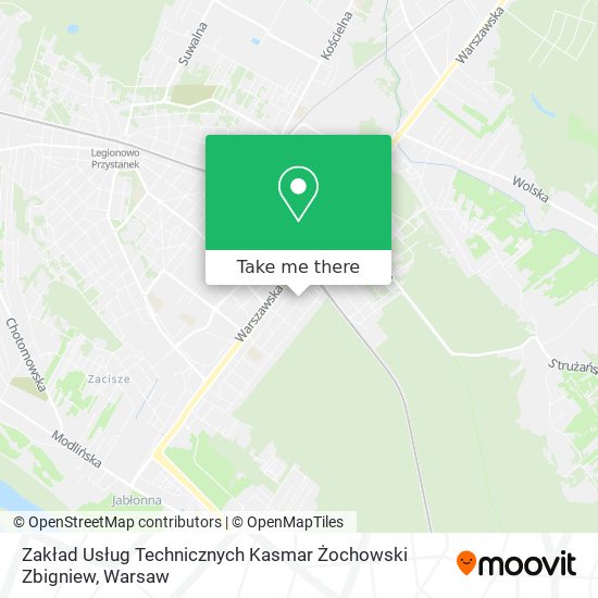 Zakład Usług Technicznych Kasmar Żochowski Zbigniew map