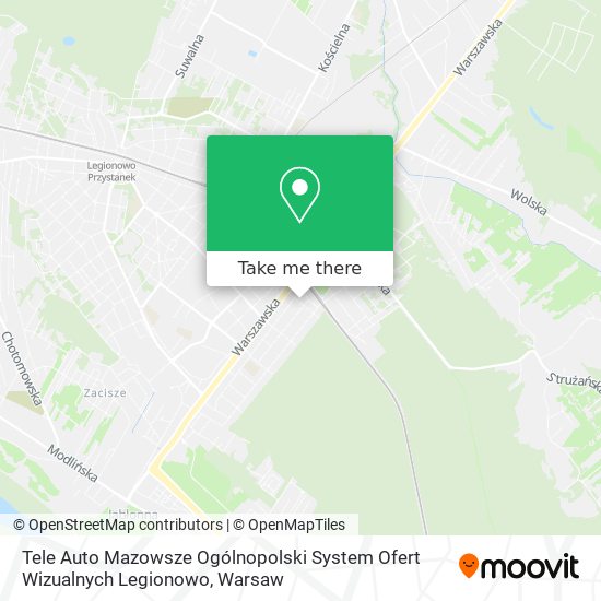 Tele Auto Mazowsze Ogólnopolski System Ofert Wizualnych Legionowo map