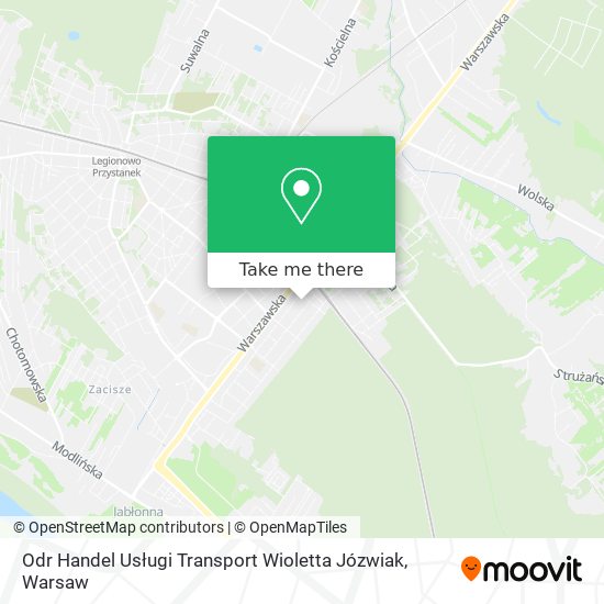 Карта Odr Handel Usługi Transport Wioletta Józwiak