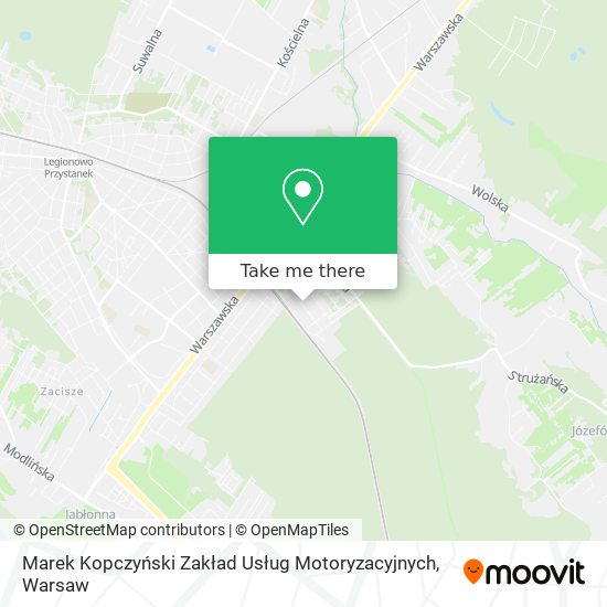 Marek Kopczyński Zakład Usług Motoryzacyjnych map