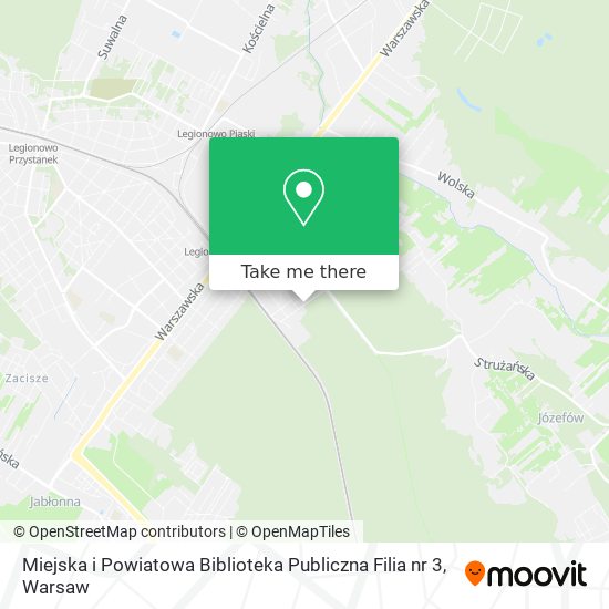 Карта Miejska i Powiatowa Biblioteka Publiczna Filia nr 3