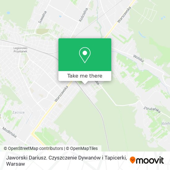 Карта Jaworski Dariusz. Czyszczenie Dywanów i Tapicerki