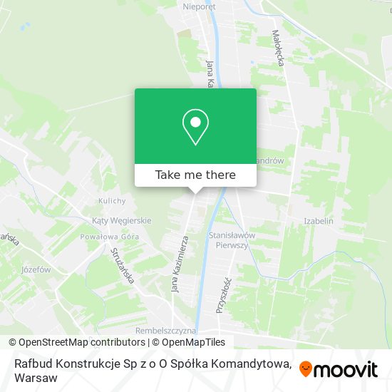 Rafbud Konstrukcje Sp z o O Spółka Komandytowa map